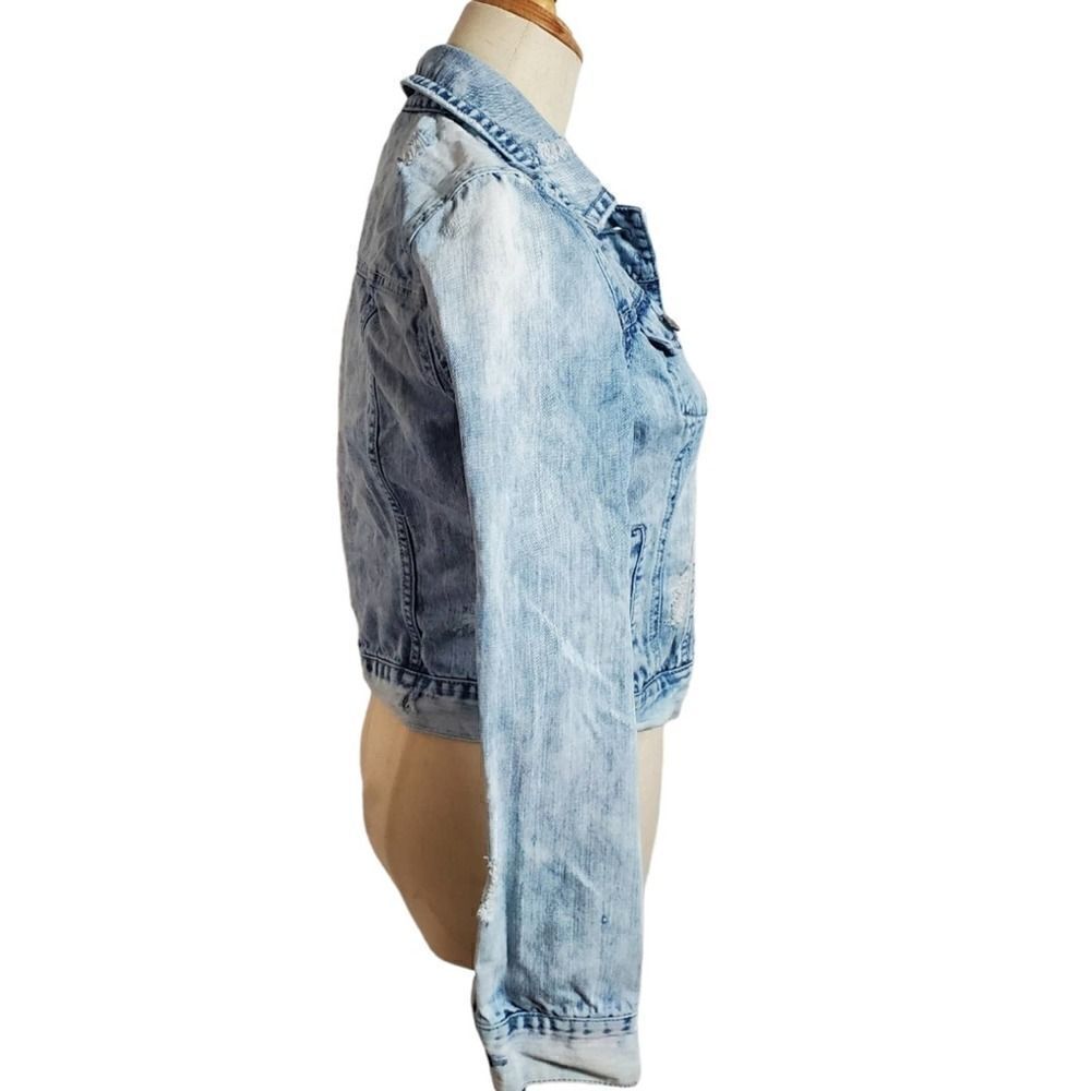 Bethany Mota Distressed Denim Jacket - Picture 3 of 6